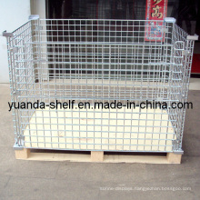 Warehouse Wire Mesh Folding Storage Mesh Cage